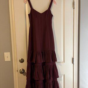 Abercrombie Drama Ruffled Tiered Gown